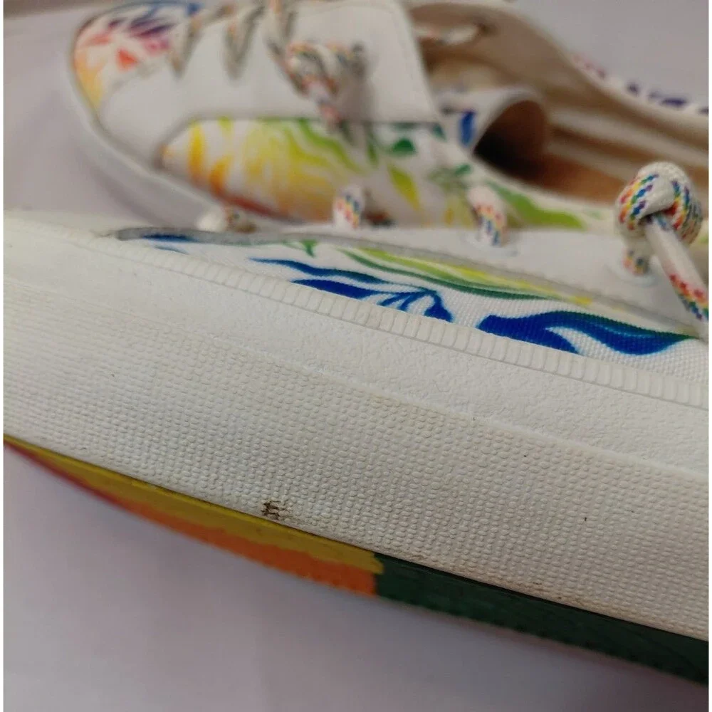 Sperry STS87526 Crest Vibe Pride Women 10M Multicolor Classic Sneaker Boat Shoes